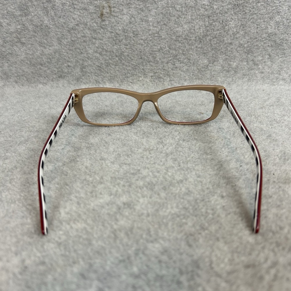 Prada Pr 10xv Red Rectangular Eyeglass Frames Bla… - image 6
